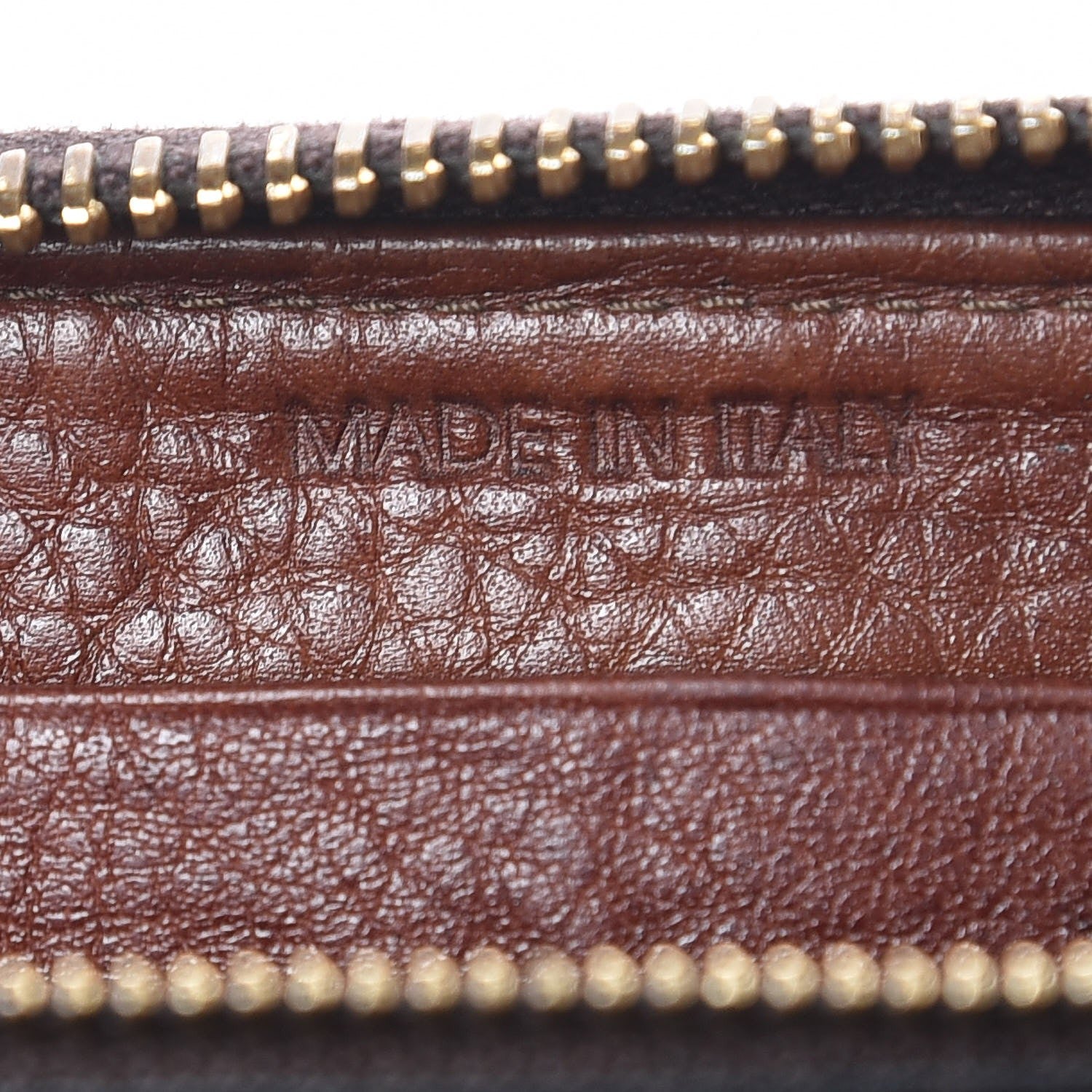Prada Vitello Daino Metal Zip Around Wallet Cacao 8 of 10