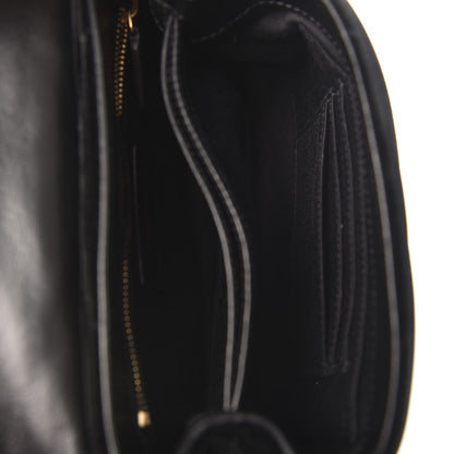 Saint Laurent Velvet Y Quilted Monogram Toy Loulou Chain Satchel French Black 5 of 10