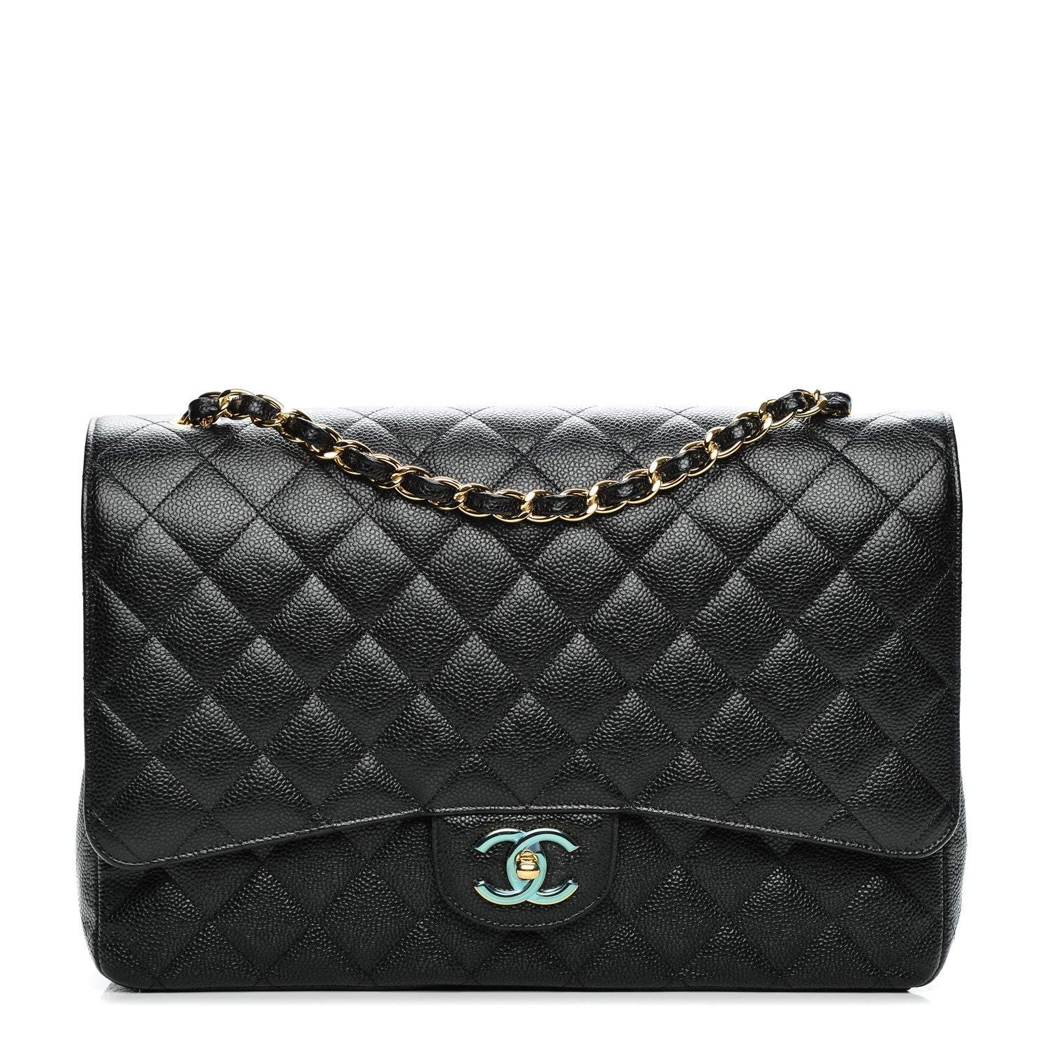 Chanel Caviar Quilted Maxi Double Flap Black 1 of 7