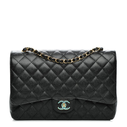 Chanel Caviar Quilted Maxi Double Flap Black 1 of 7