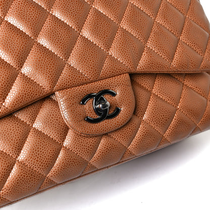 Chanel Metallic Caviar Quilted Jumbo Double Flap Copper 23 of 24