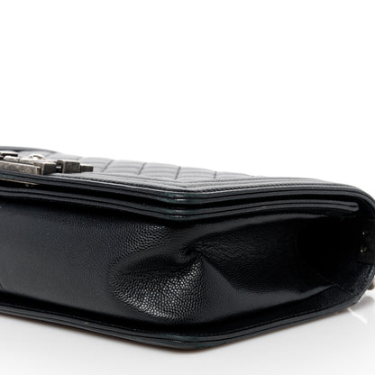 Chanel Caviar Quilted Medium Boy Flap Black 10 of 11