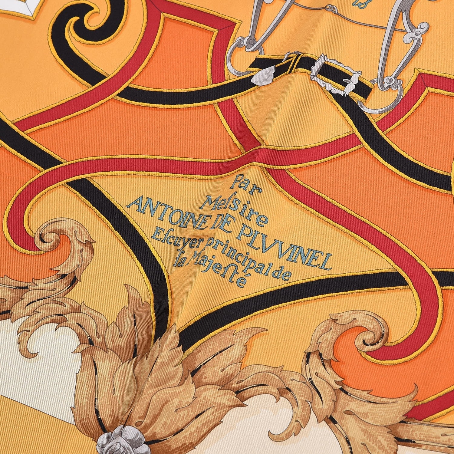 Hermes Silk L'Instruction Du Roy Scarf 90 4 of 5