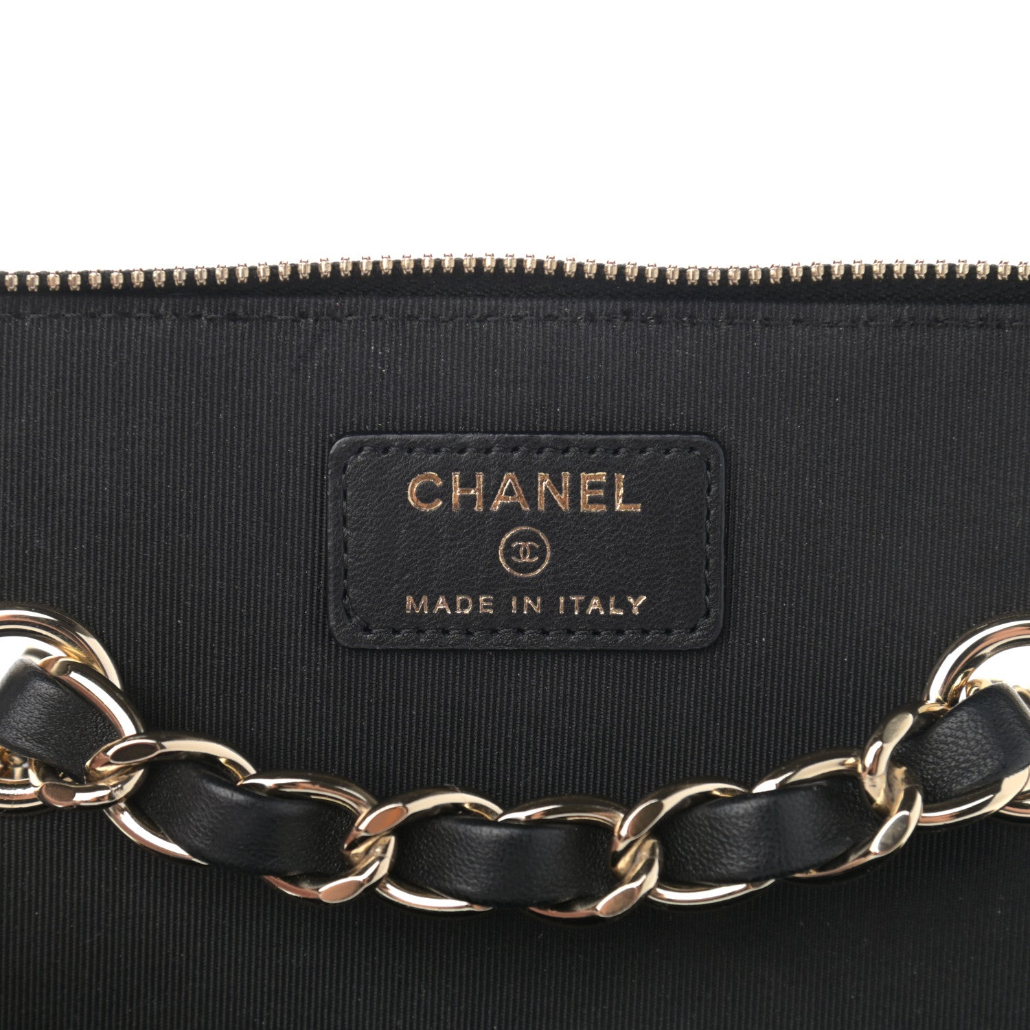 Chanel Lambskin Crochet Quilted Small Vanity Case With Chain Black 6 of 11