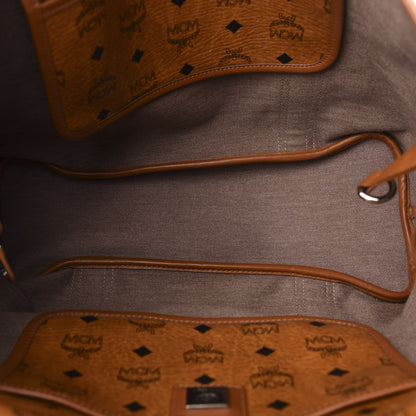 MCM Visetos Shopping Tote Cognac 6 of 12