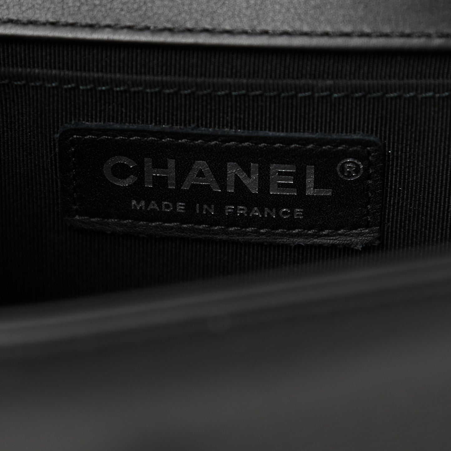 Calfskin Quilted Small Boy Flap So Black