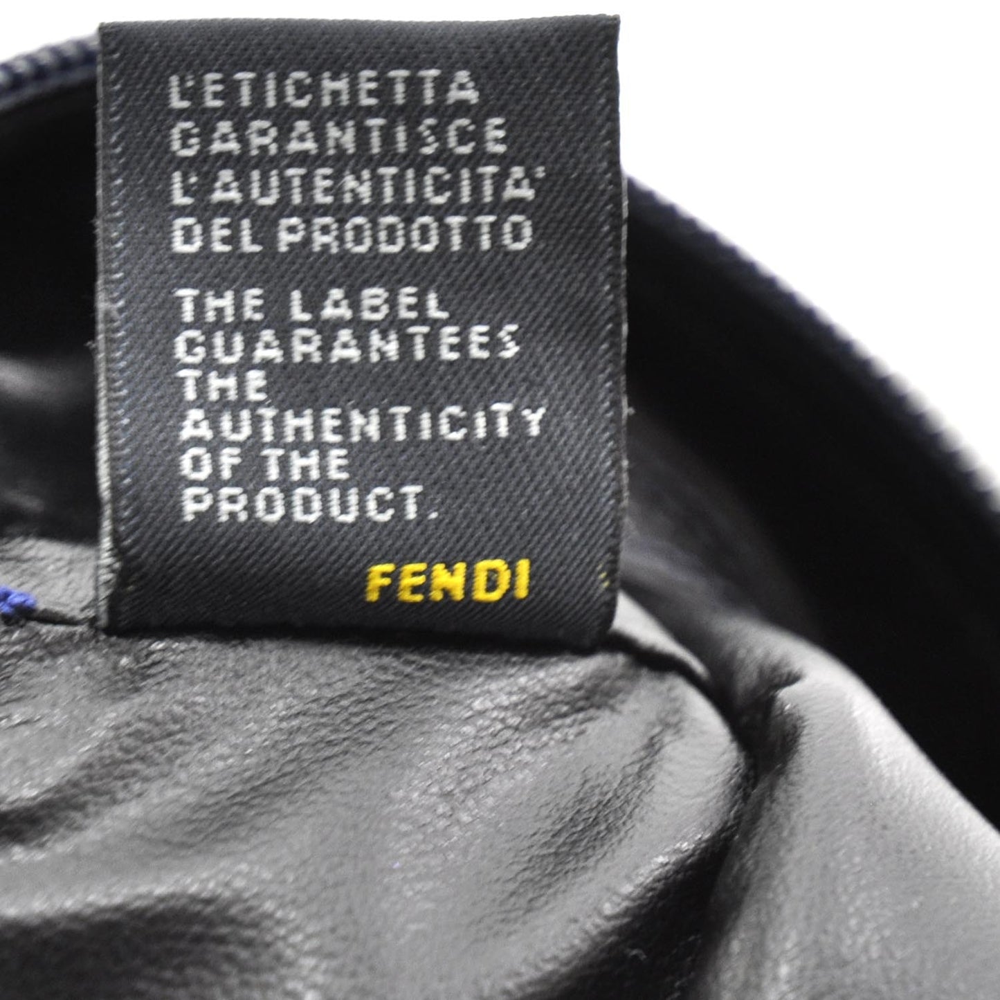 Patent FF Embossed Large Cosmetic Pouch Navy