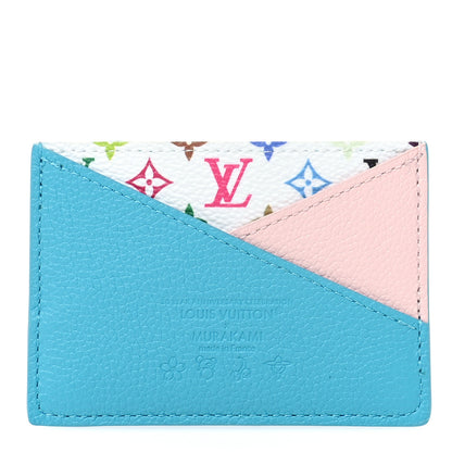 Louis Vuitton LV X TM Monogram Multicolor Criss-Cross Card Holder Kabira Blue Rose 1 of 7