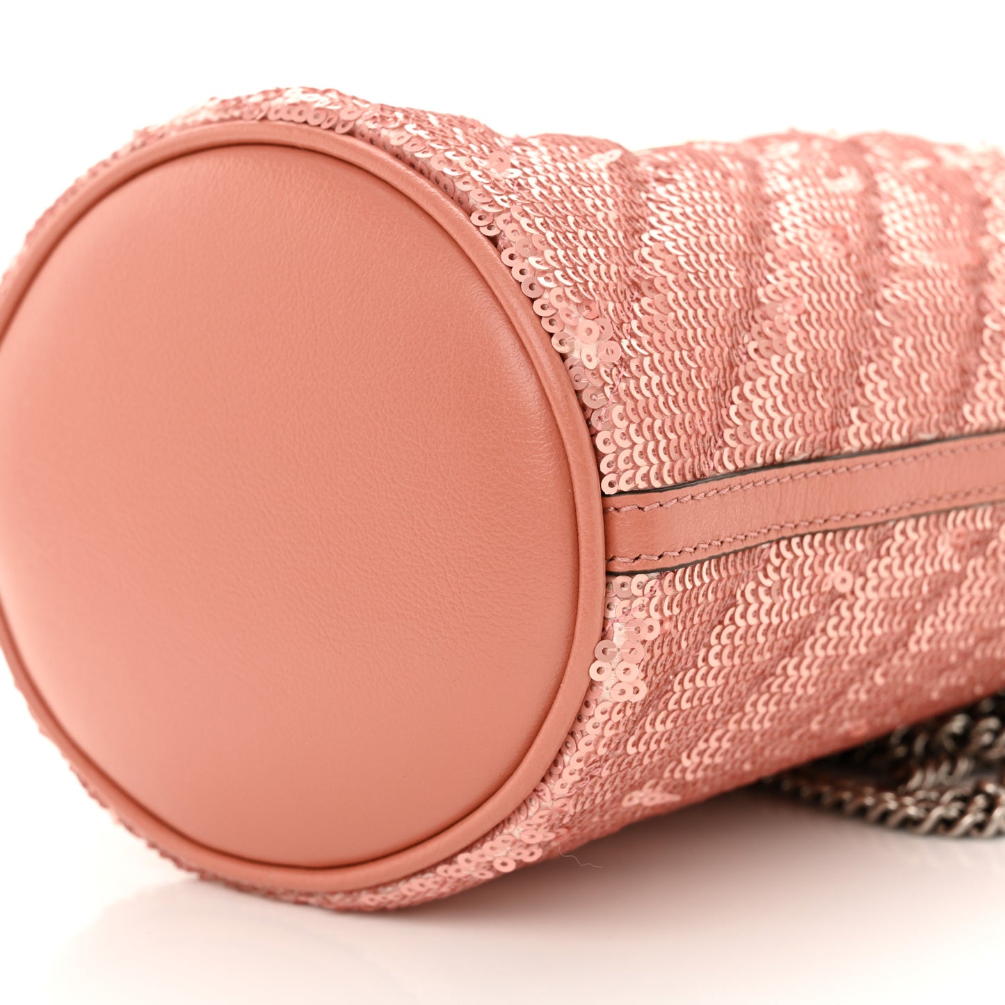 Sequin Mini GG Marmont 2.0 Bucket Bag Pink