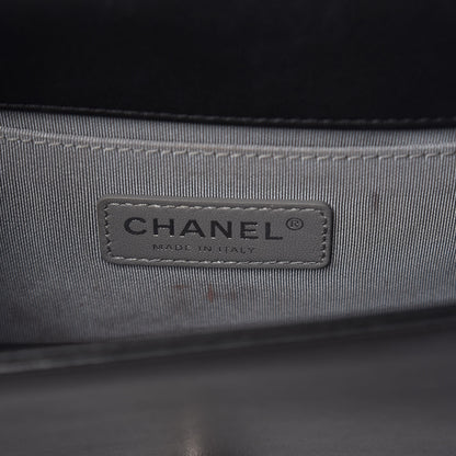 Chanel Calfskin Chevron Quilted Small Boy Flap Black 7 of 17
