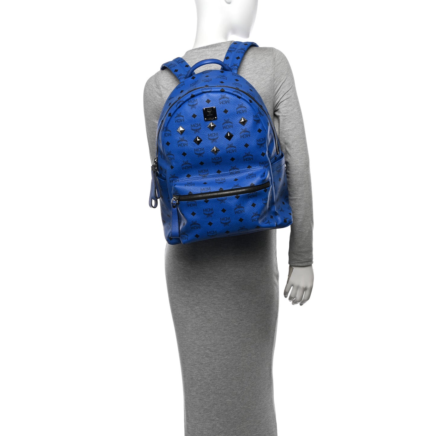 Visetos Medium Sprinkle Stud Stark Backpack Blue