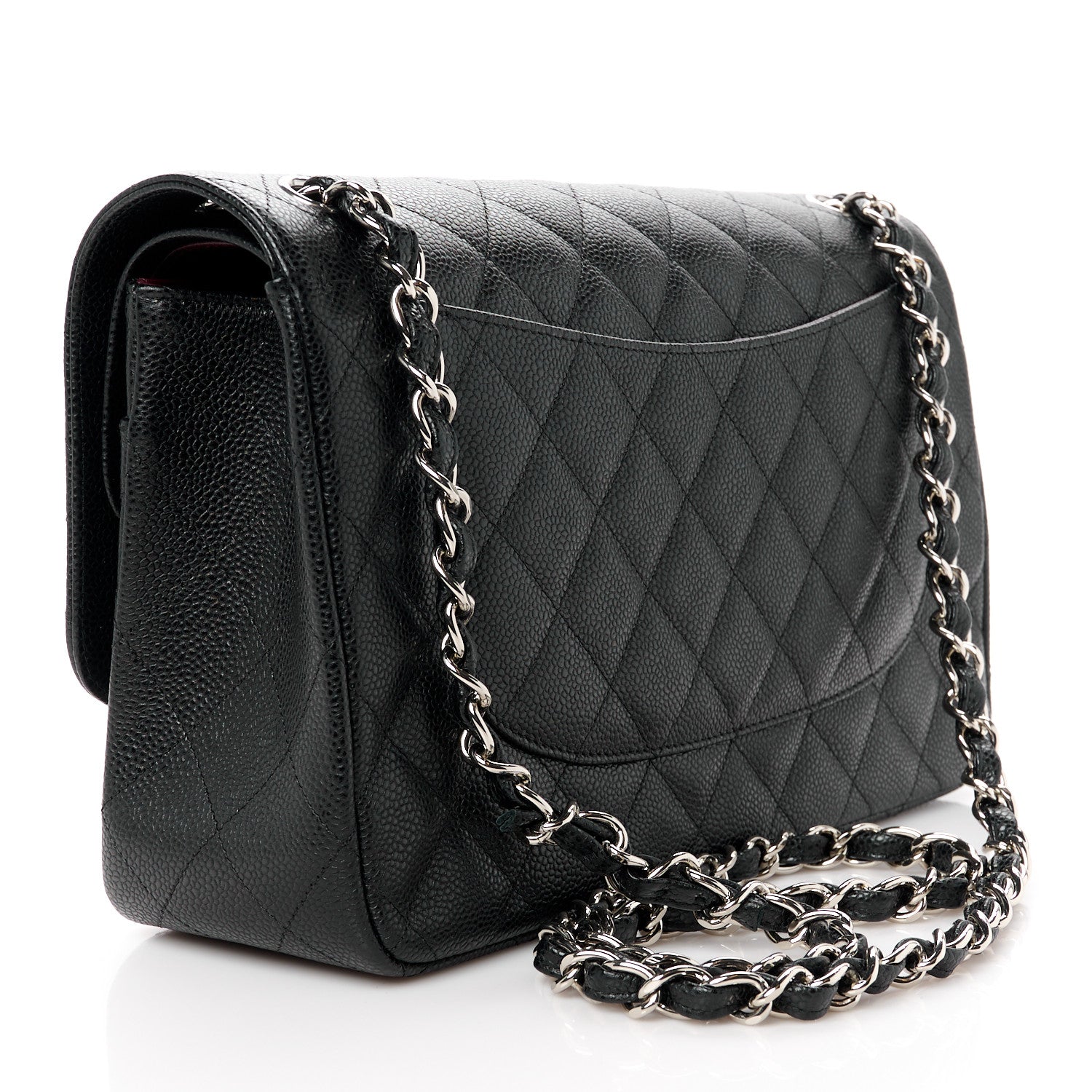 Chanel Caviar Quilted Jumbo Double Flap Black 3 of 11