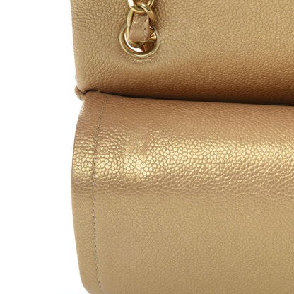 Chanel Pearly Caviar Quilted Jumbo Double Flap Gold 15 of 18