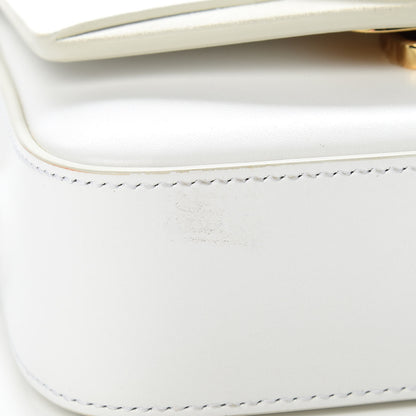 Chloe Shiny Calfskin Suede Mini C Double Carry Brilliant White 13 of 14