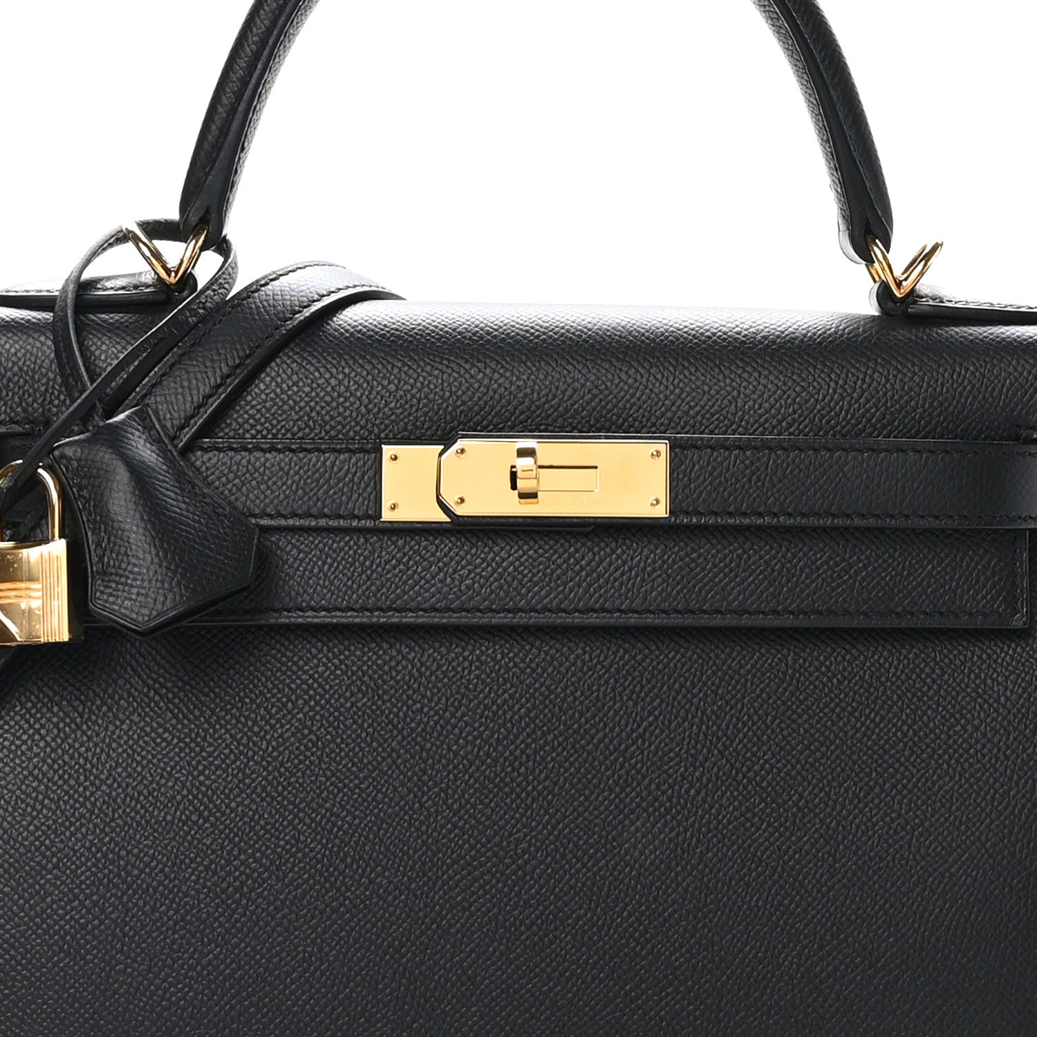 Hermes Epsom Kelly Sellier 28 Black 8 of 11