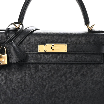 Hermes Epsom Kelly Sellier 28 Black 8 of 11
