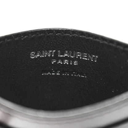 Saint Laurent Calfskin Monogram Credit Card Case Black 6 of 7