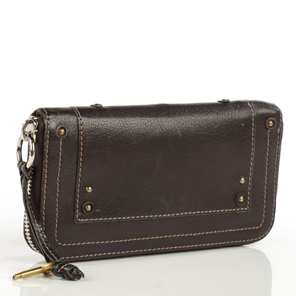 Chloe Calfskin Paddington Zip Around Wallet Brown 3 of 8
