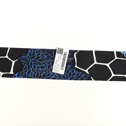 Hermes Silk The Three Graces Twilly Bleu Nuit Gold Black 2 of 5