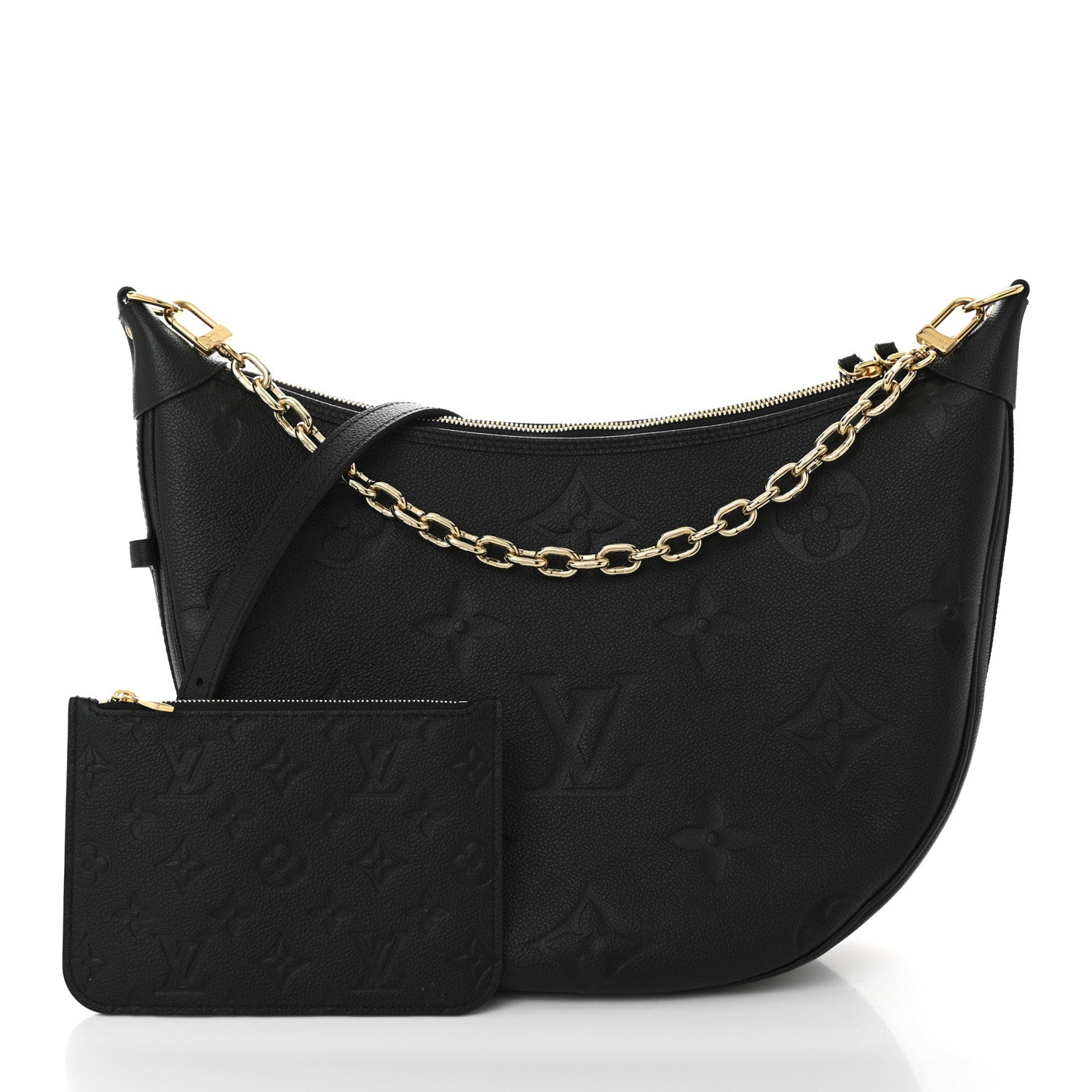 Louis Vuitton Empreinte Monogram Giant Loop Hobo Black 3 of 11