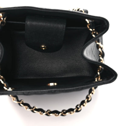 Chanel Caviar Quilted Mini Bucket Bag Black 5 of 8