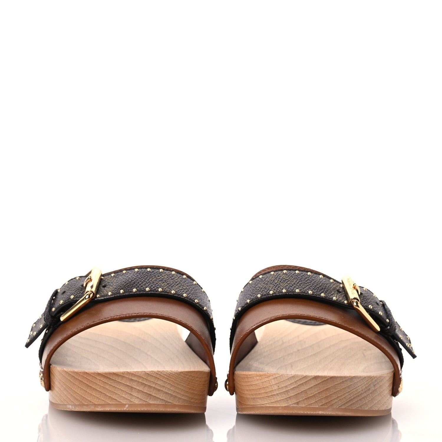 Louis Vuitton Calfskin Monogram Cottage Mule 40 Cognac 2 of 9