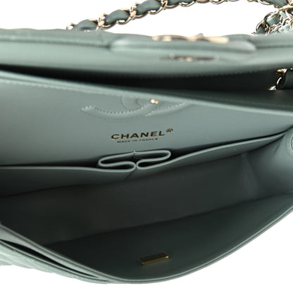 Chanel Caviar Quilted Medium Double Flap Green 5 of 11