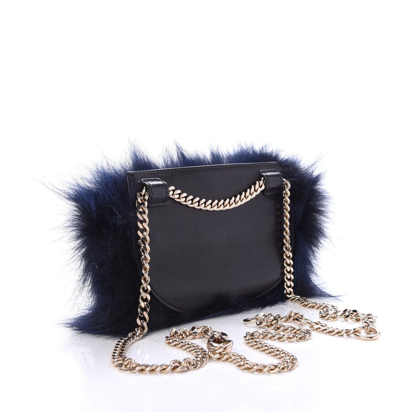 Fur Nano Georgia Convertible Bag Dark Blue
