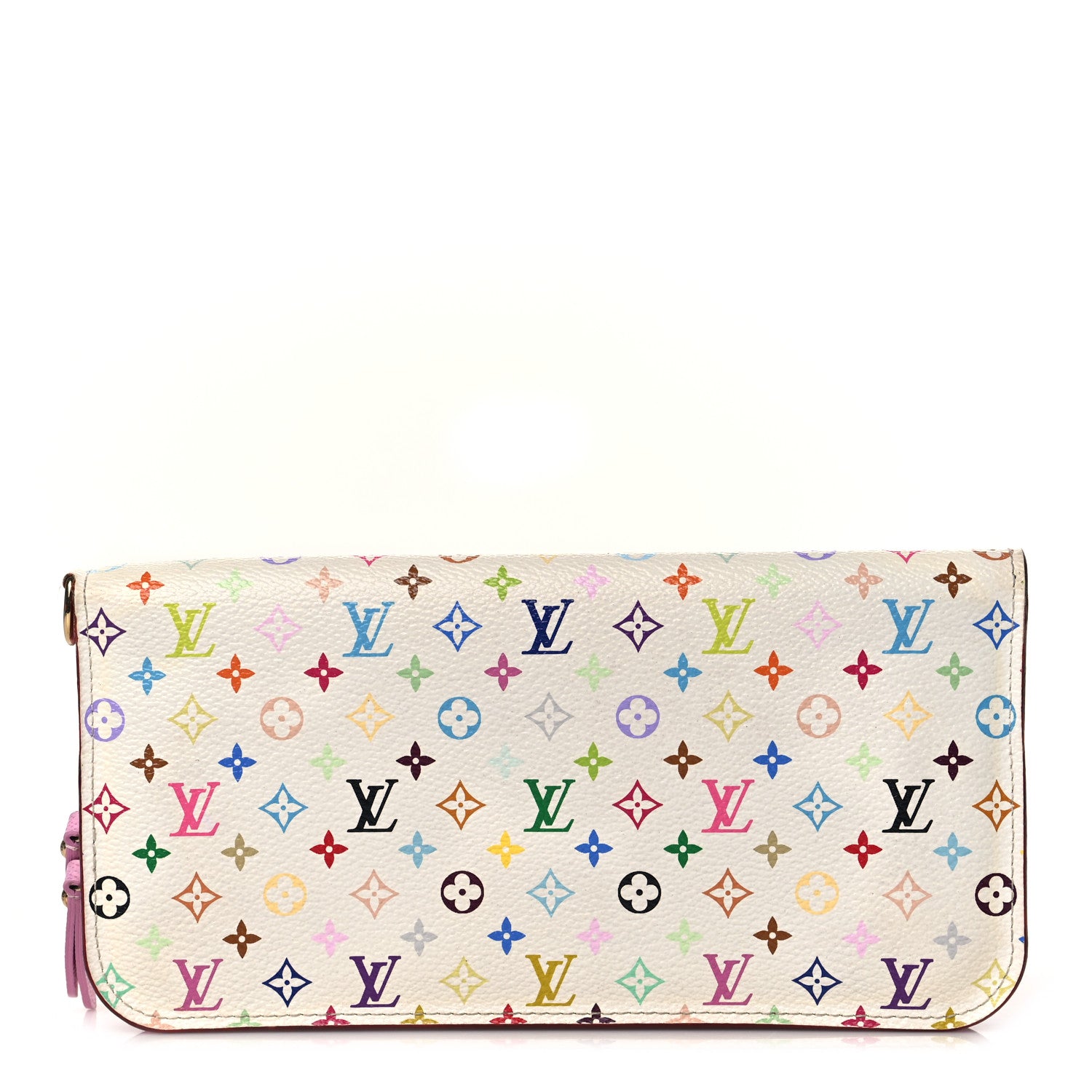 Louis Vuitton Monogram Multicolor Insolite Wallet White Litchi 1 of 6