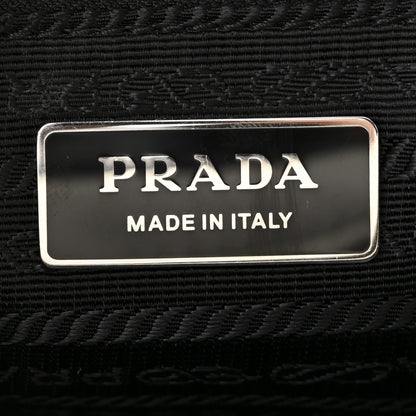 Prada Soft Calfskin Bowling Crossbody Bag White Black 6 of 9