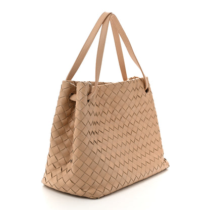 Bottega Veneta Nappa Intrecciato Shoulder Bag Almond 3 of 12