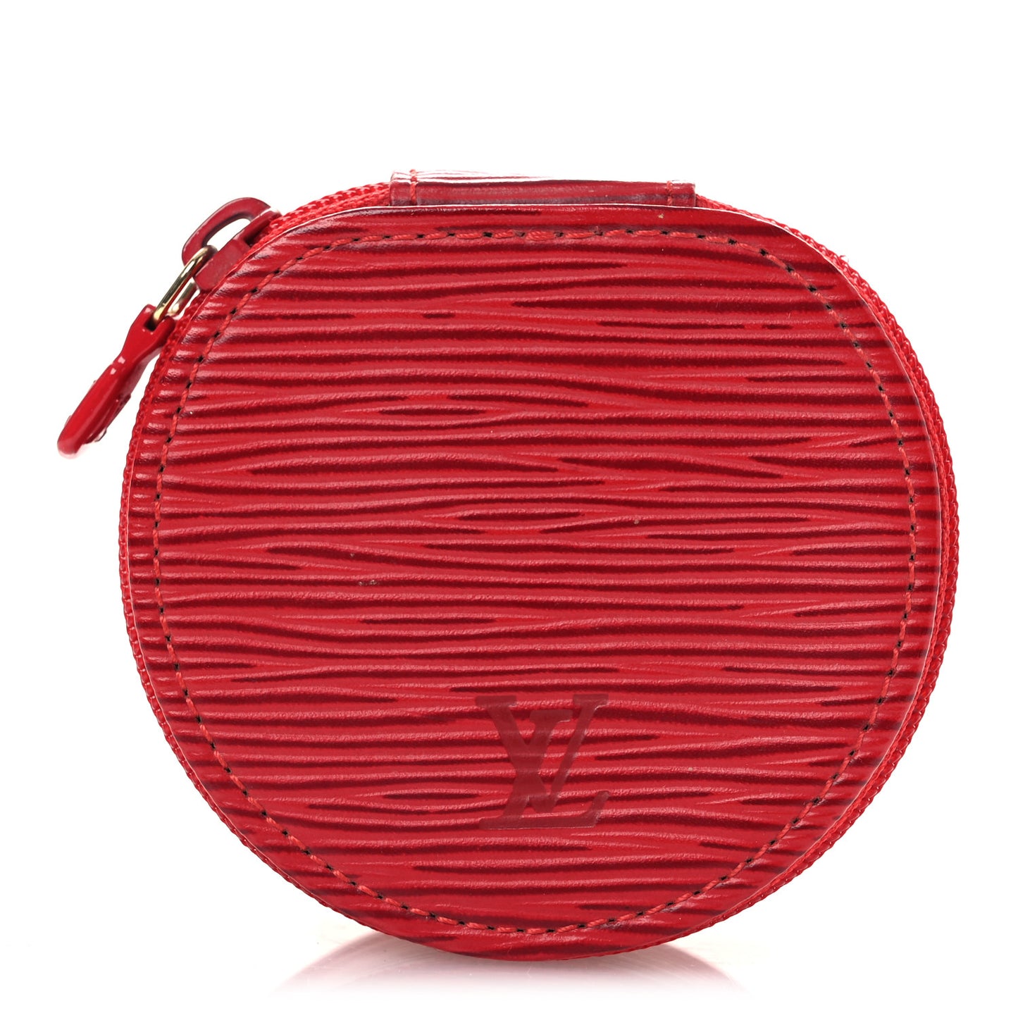 Epi Ecrin Bijoux 8cm Jewelry Box Case Castillan Red