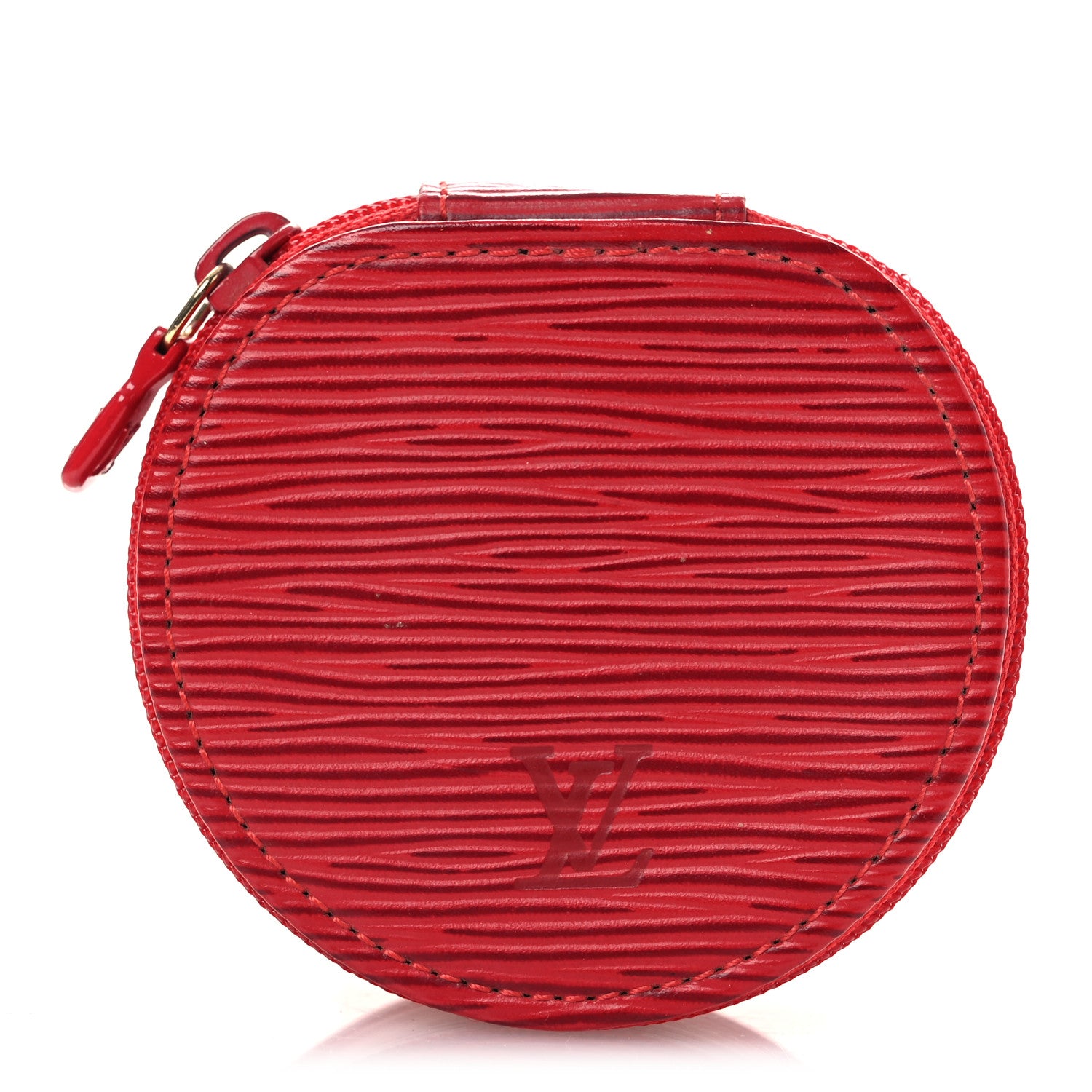 Louis Vuitton Epi Ecrin Bijoux 8cm Jewelry Box Case Castillan Red 1 of 7