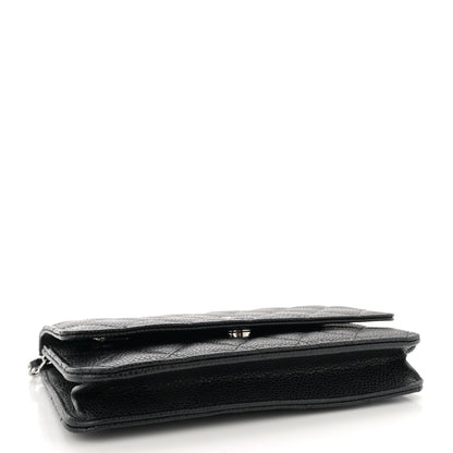 Chanel Caviar Quilted Wallet on Chain WOC Black 4 of 11