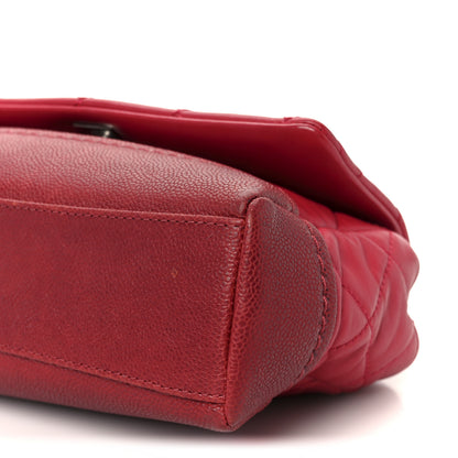 Chanel Caviar Lambskin Quilted Bi Coco Flap Red 12 of 12