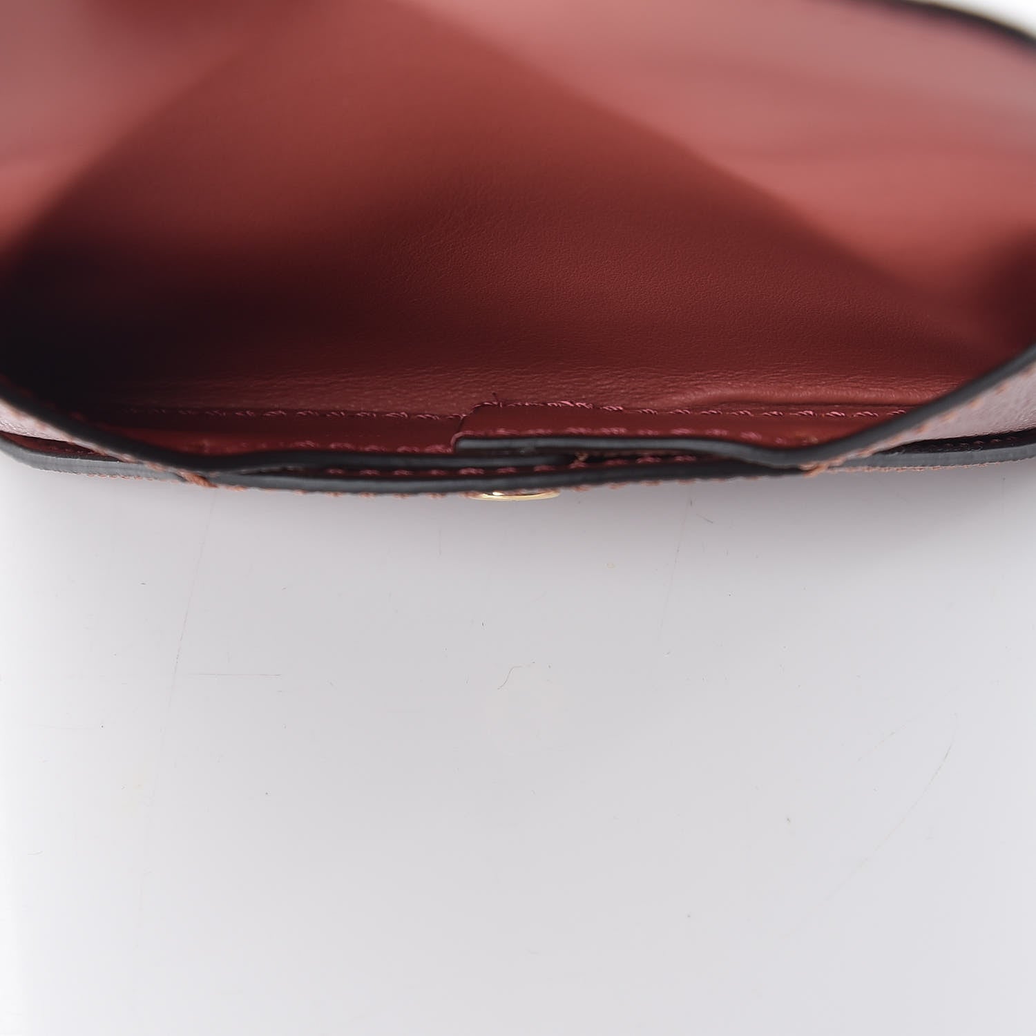 Burberry Soft Grain Calfskin Haymarket Check Mayfield Card Case Dusty Pink 6 of 7