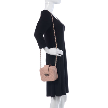 Chanel Caviar Quilted Mini CC Box Camera Bag Pink 2 of 11