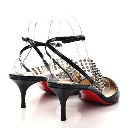 Christian Louboutin Nappa PVC Levita 55 Pumps 39 Black 4 of 7