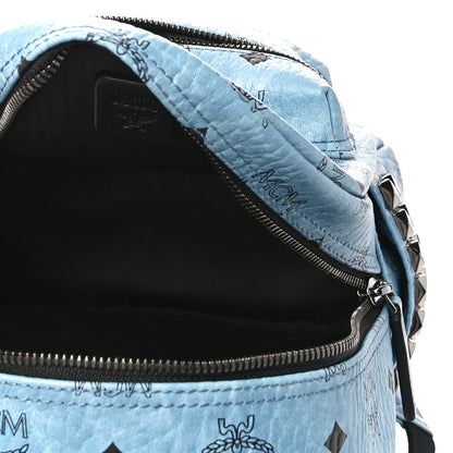 MCM Visetos Side Stud Mini Stark Backpack Blue 5 of 10