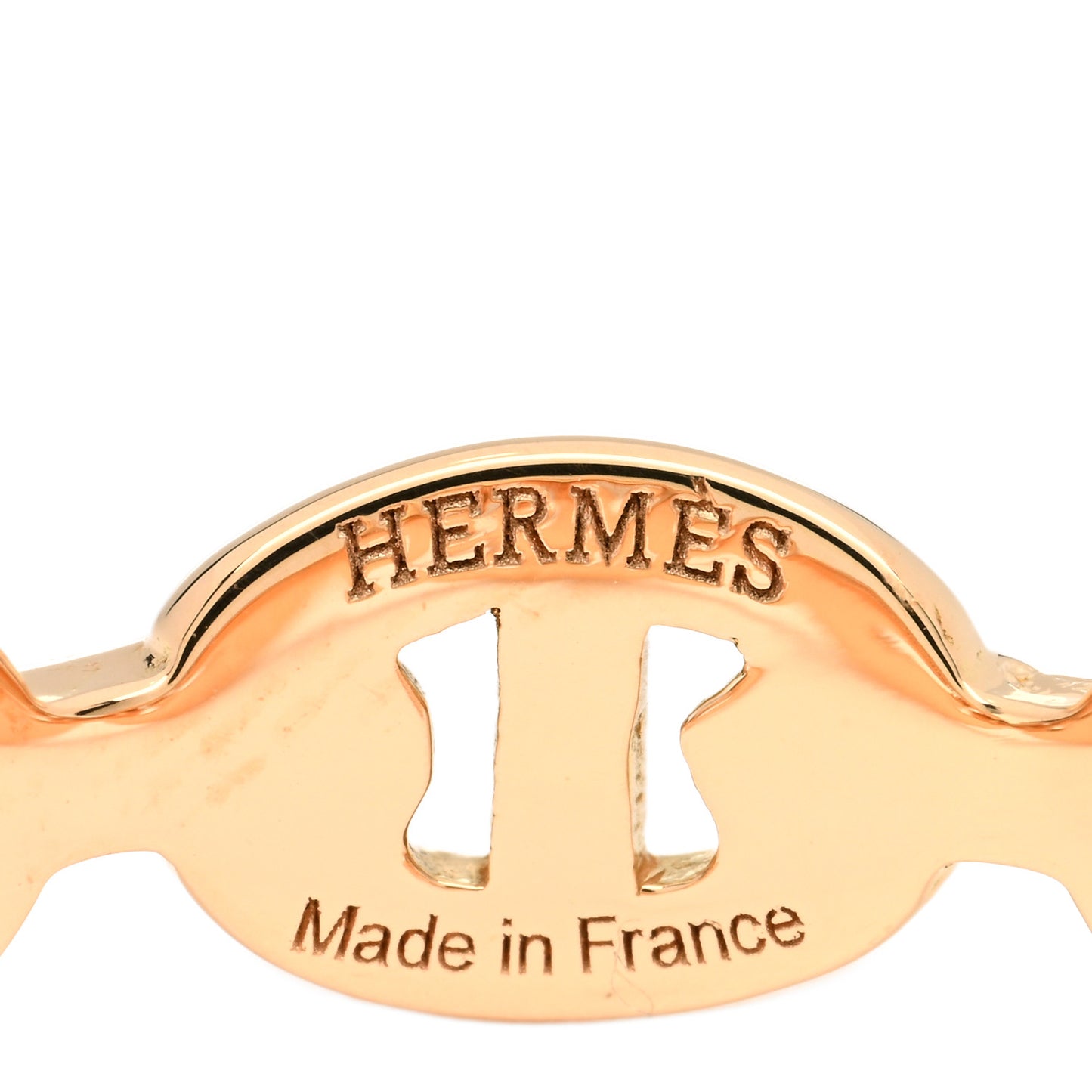 18K Rose Gold PM Chaine D'Ancre Enchainee Ring 52 6