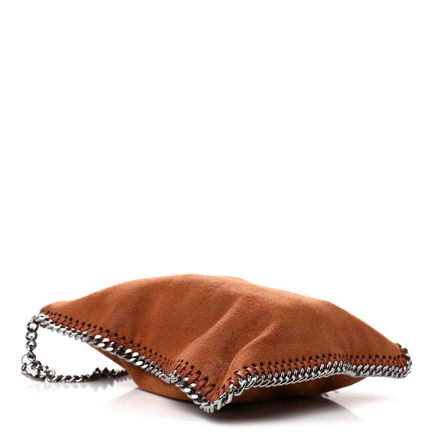 Shaggy Deer Falabella Tassel Flat Crossbody Brown