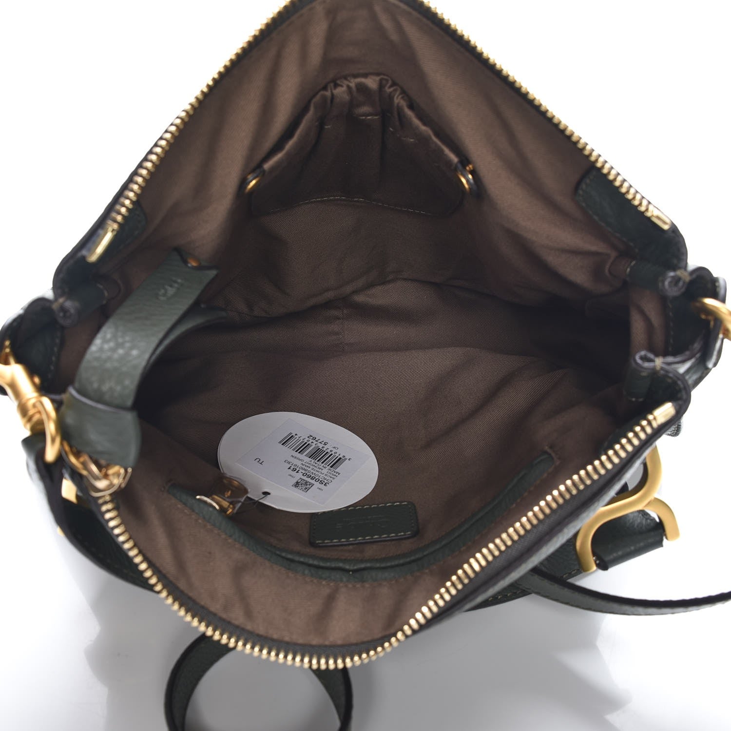 Chloe Calfskin Medium Marcie Satchel Midnight Green 6 of 8