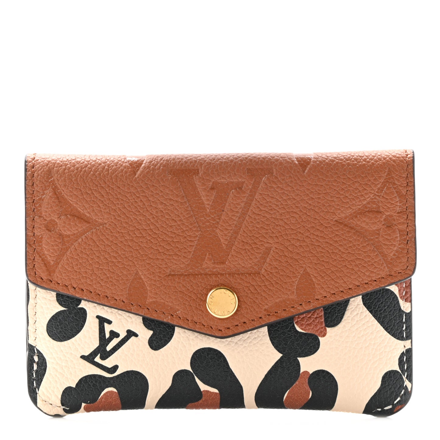 Empreinte Monogram Giant Wild At Heart Key Pouch Caramel