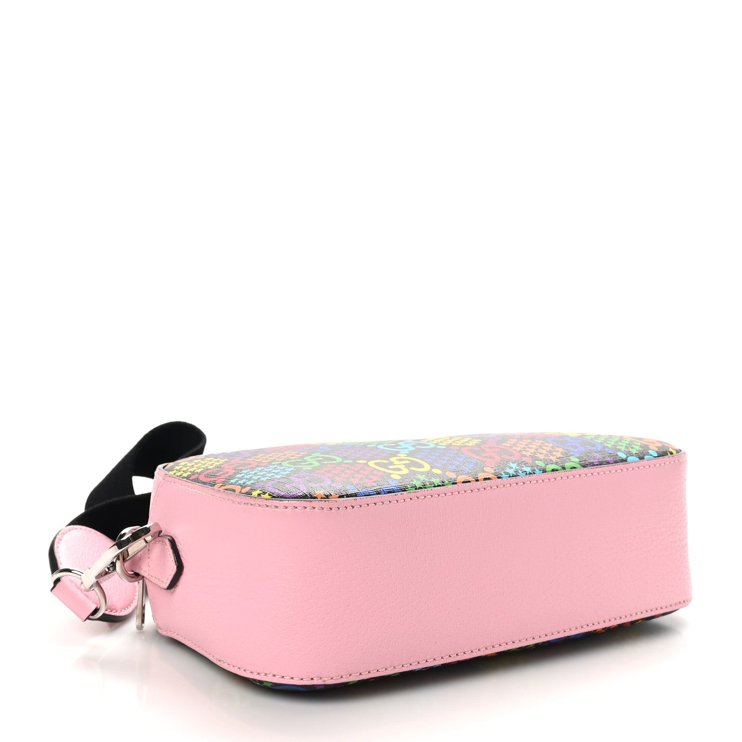 Gucci GG Supreme Monogram Psychedelic Shoulder Bag Black Multicolor Sugar Pink 4 of 10