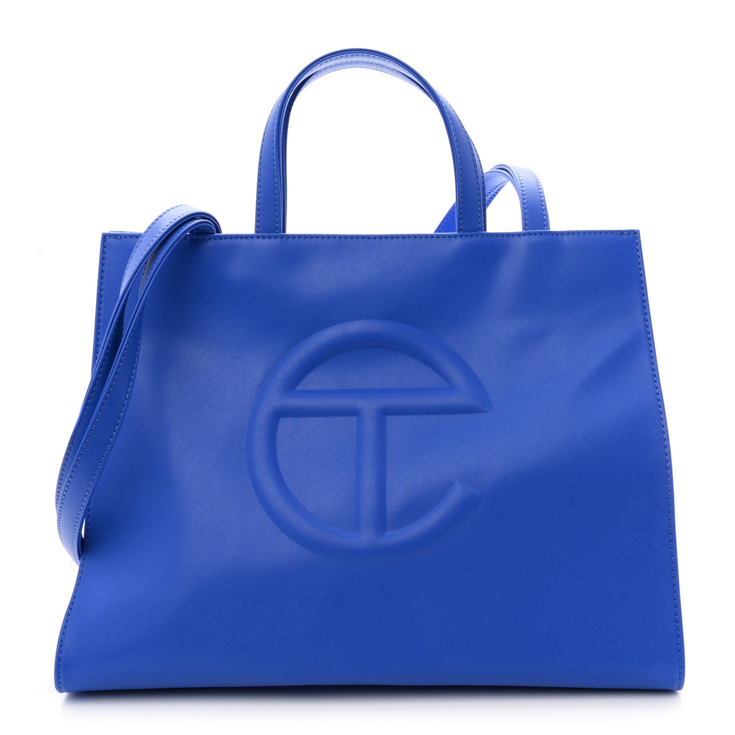 Vegan Leather Medium Shopping Bag Painters Tape