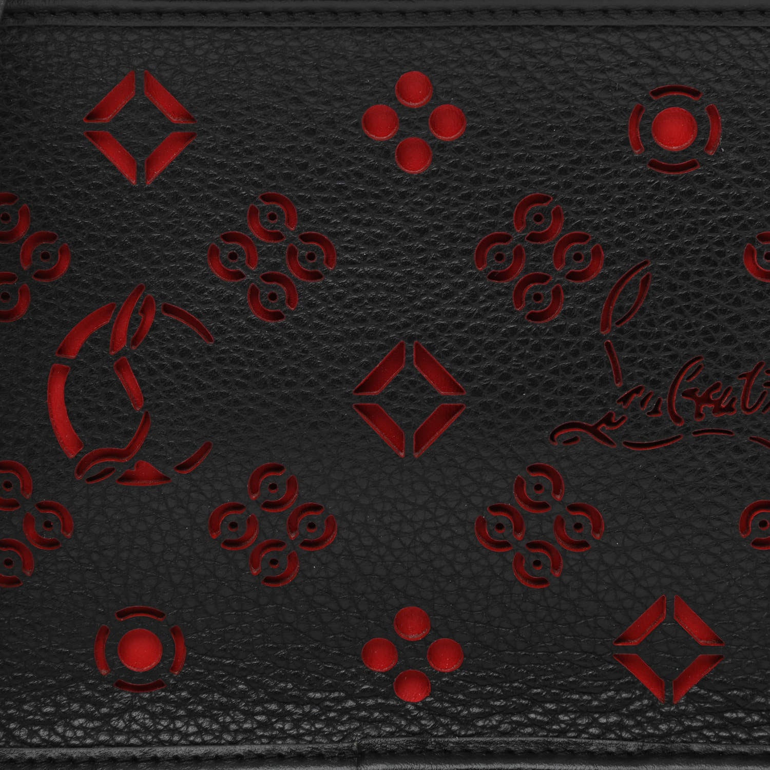 Christian Louboutin Calfskin Small Radioloubi Black 8 of 10