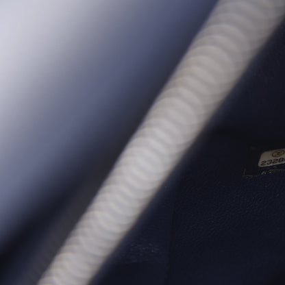 Chanel Caviar Lizard Quilted Medium Coco Handle Flap Navy 8 of 11