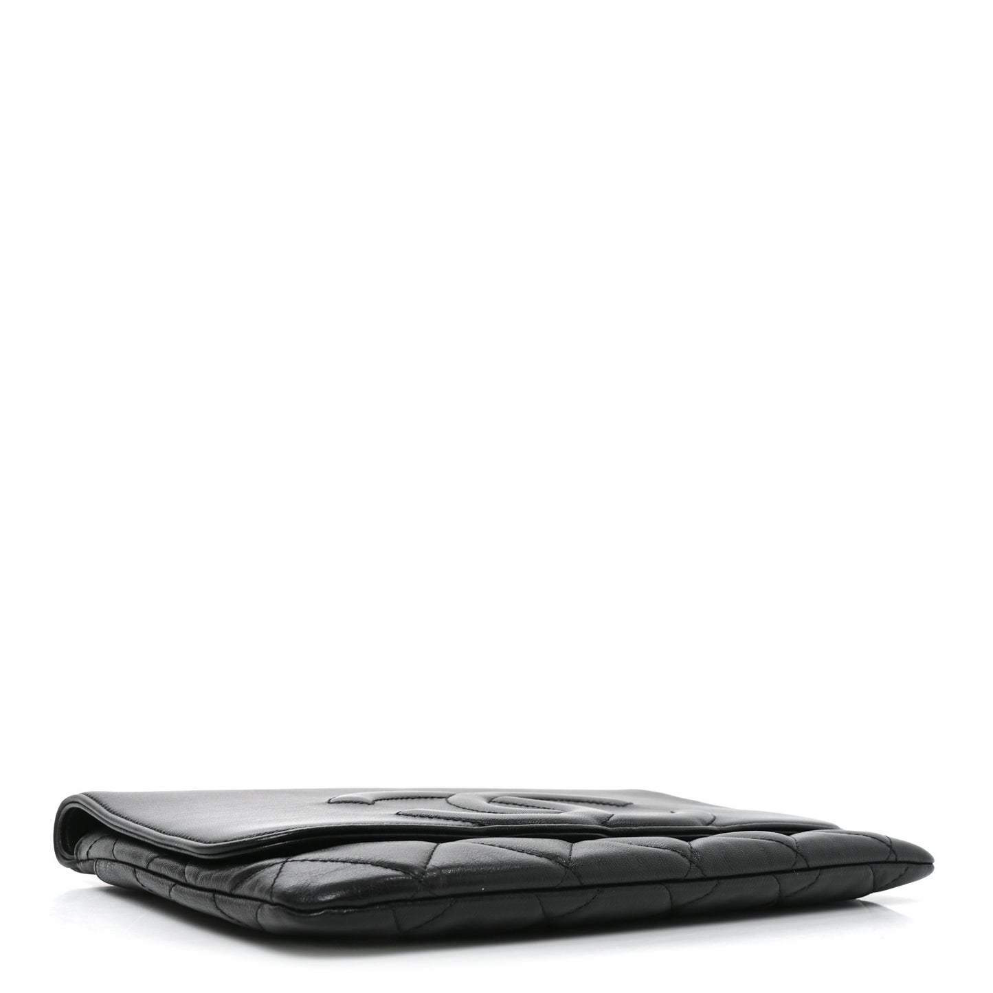 Goatskin Quilted Timeless CC Clutch Black