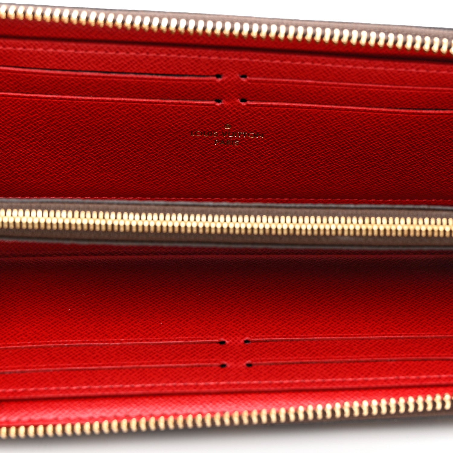 Louis Vuitton Damier Ebene Clemence Wallet Cherry 5 of 6
