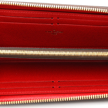 Louis Vuitton Damier Ebene Clemence Wallet Cherry 5 of 6